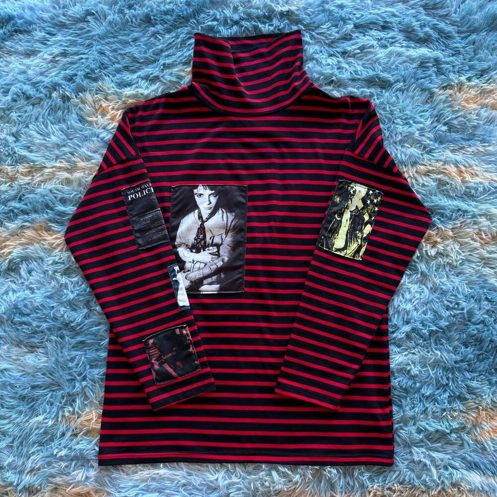 Raf Simons Autumn-Winter 2003-2004 Patched Turtleneck Size M